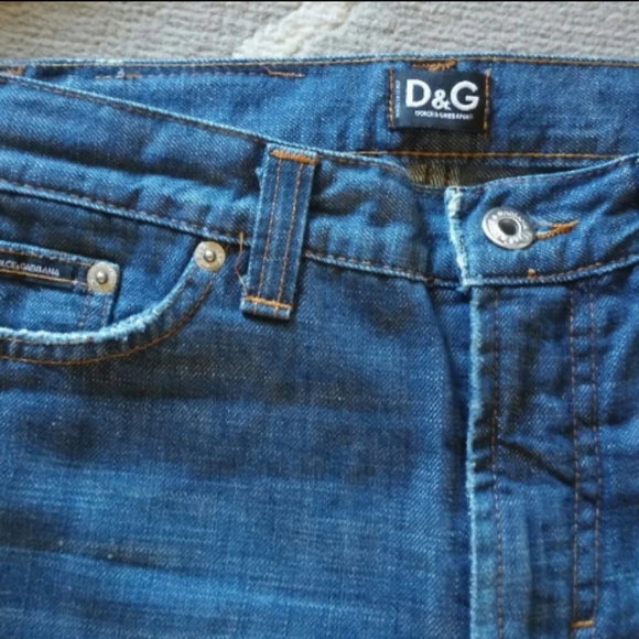 Dolce & Gabbana Couture $525 Ombre Cuff Slight Flare Jeans sz 27 - Picture 2 of 8